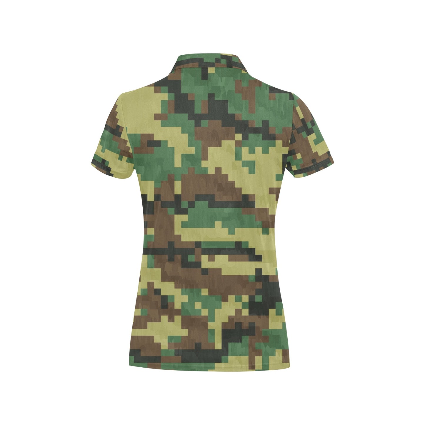 ACU Army Digital Pattern Print Design 02 Women's Polo Shirt