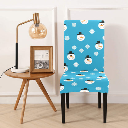 Snowman Print Design LKS303 Dining Chair Slipcover