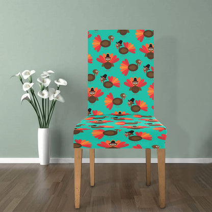 Thanksgiving Print Design LKS307 Dining Chair Slipcover