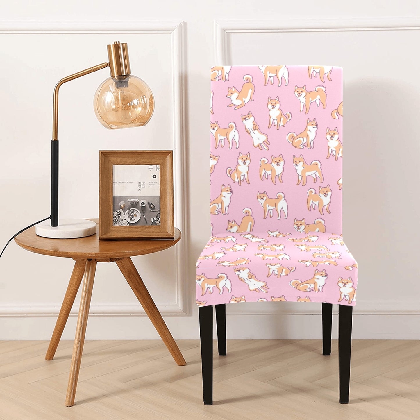 Shiba Inu Print Design LKS303 Dining Chair Slipcover