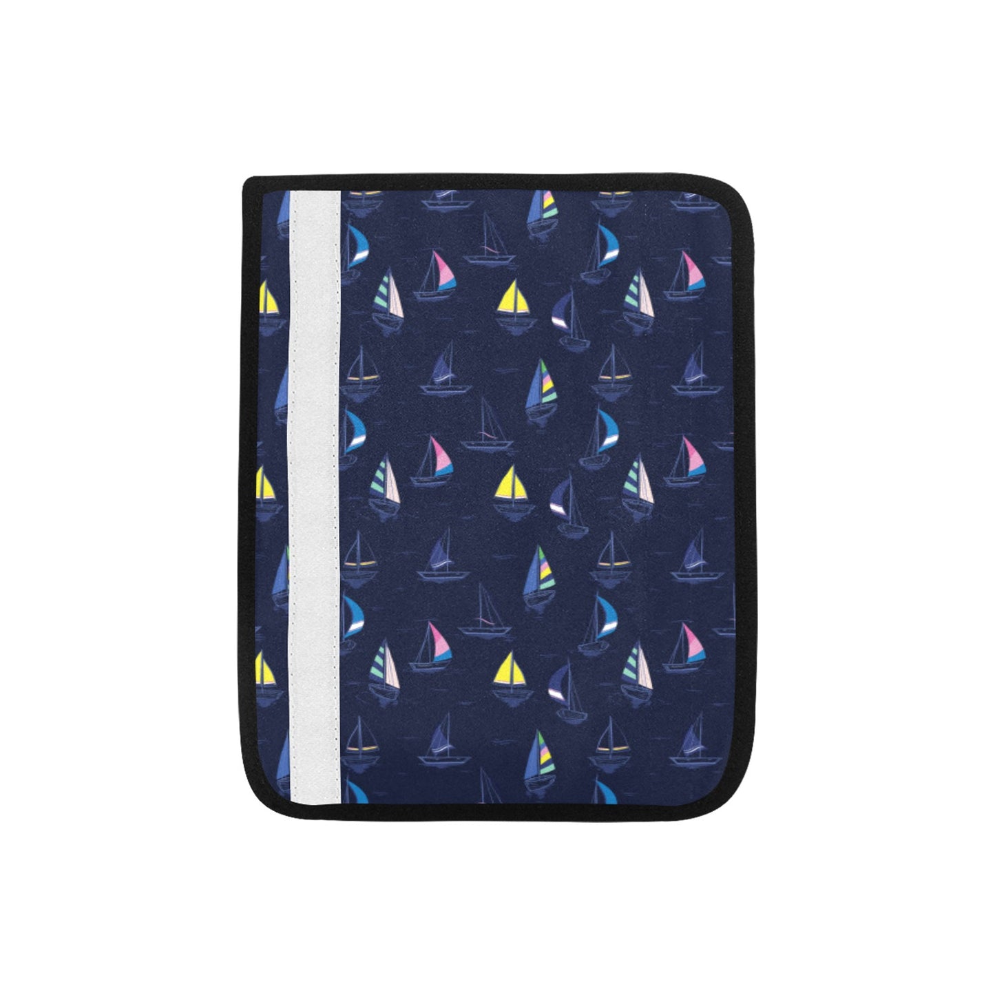 Sailboat Print Design LKS305 Car Seat Belt Cover