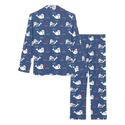 Sea Lion Print Design LKS403 Women's Long Pajama Set