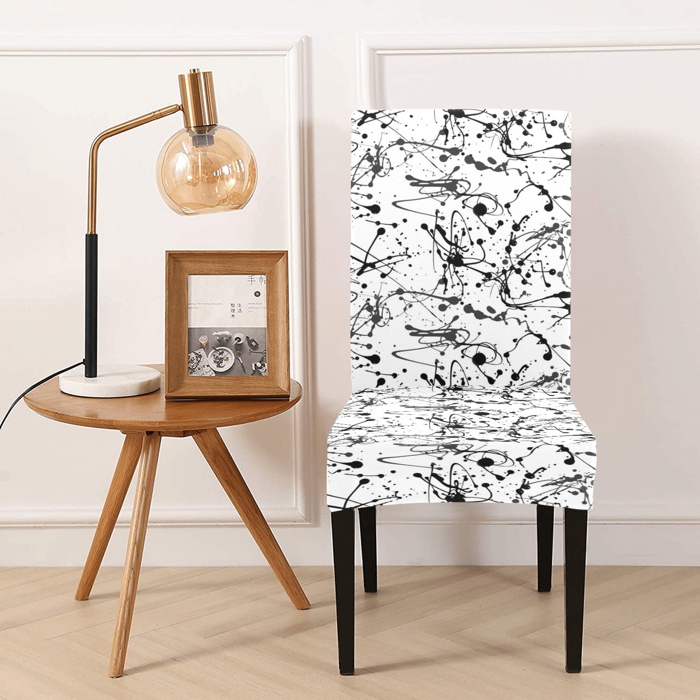 Splatter Print Design LKS305 Dining Chair Slipcover