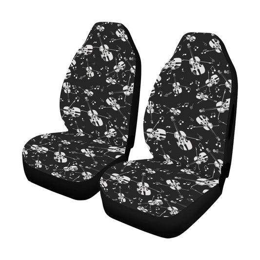 Violin Print Design LKS404 Car Seat Covers
