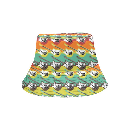 Electric Guitar Print Design LKS401 Unisex Bucket Hat