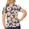 Cracker Pattern Print Design 03 Women's Polo Shirt