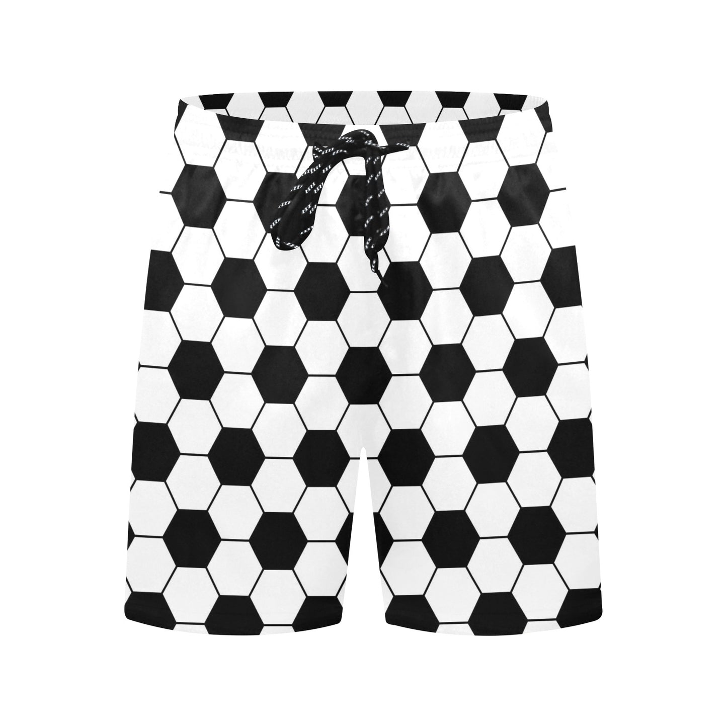 Soccer Ball Texture Print Design LKS303 Men's Swim Trunks Beach Shorts