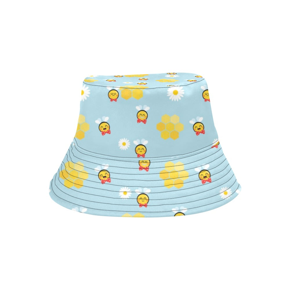 Bee Cute Print Design LKS304 Unisex Bucket Hat