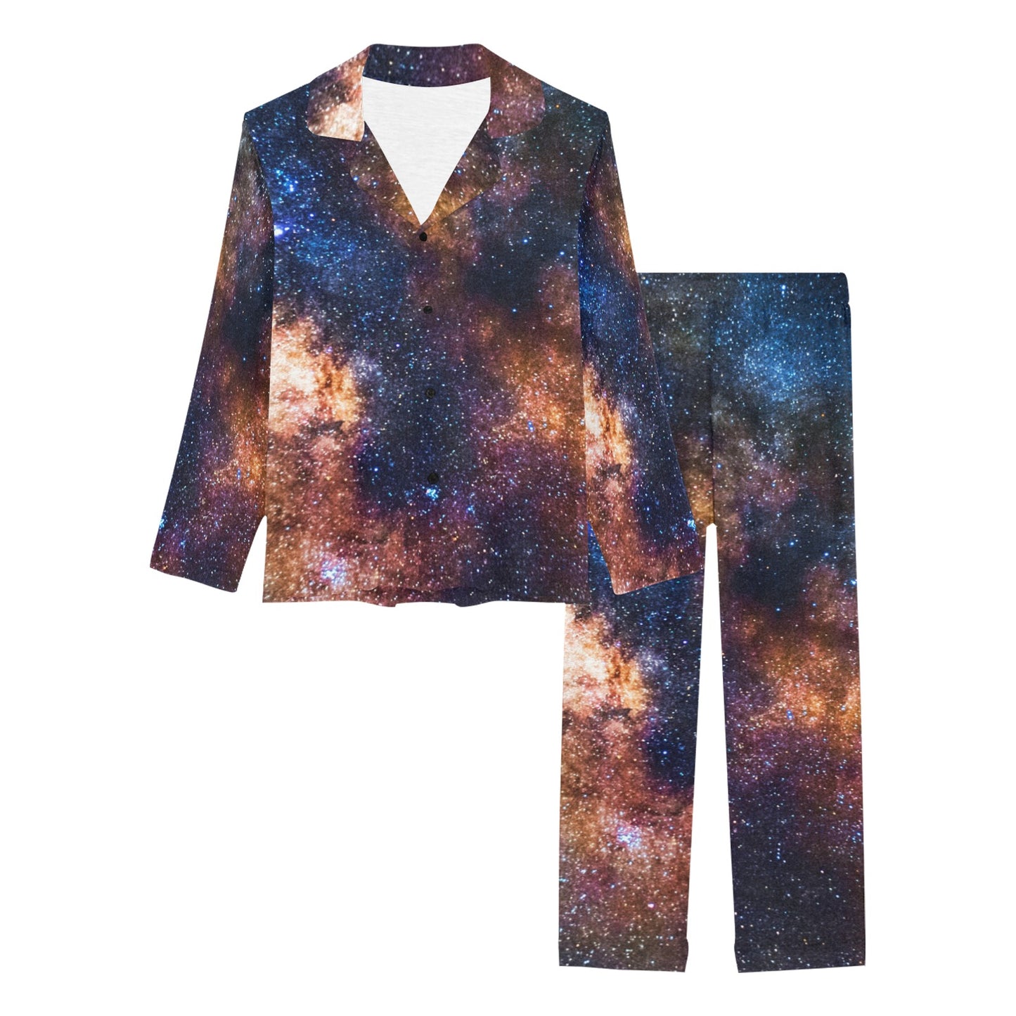 Celestial Milky way Galaxy Women's Long Pajama Set