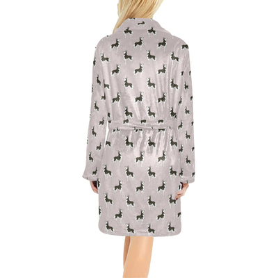 Siberian Huskies Print Design LKS301 Women's Fleece Robe