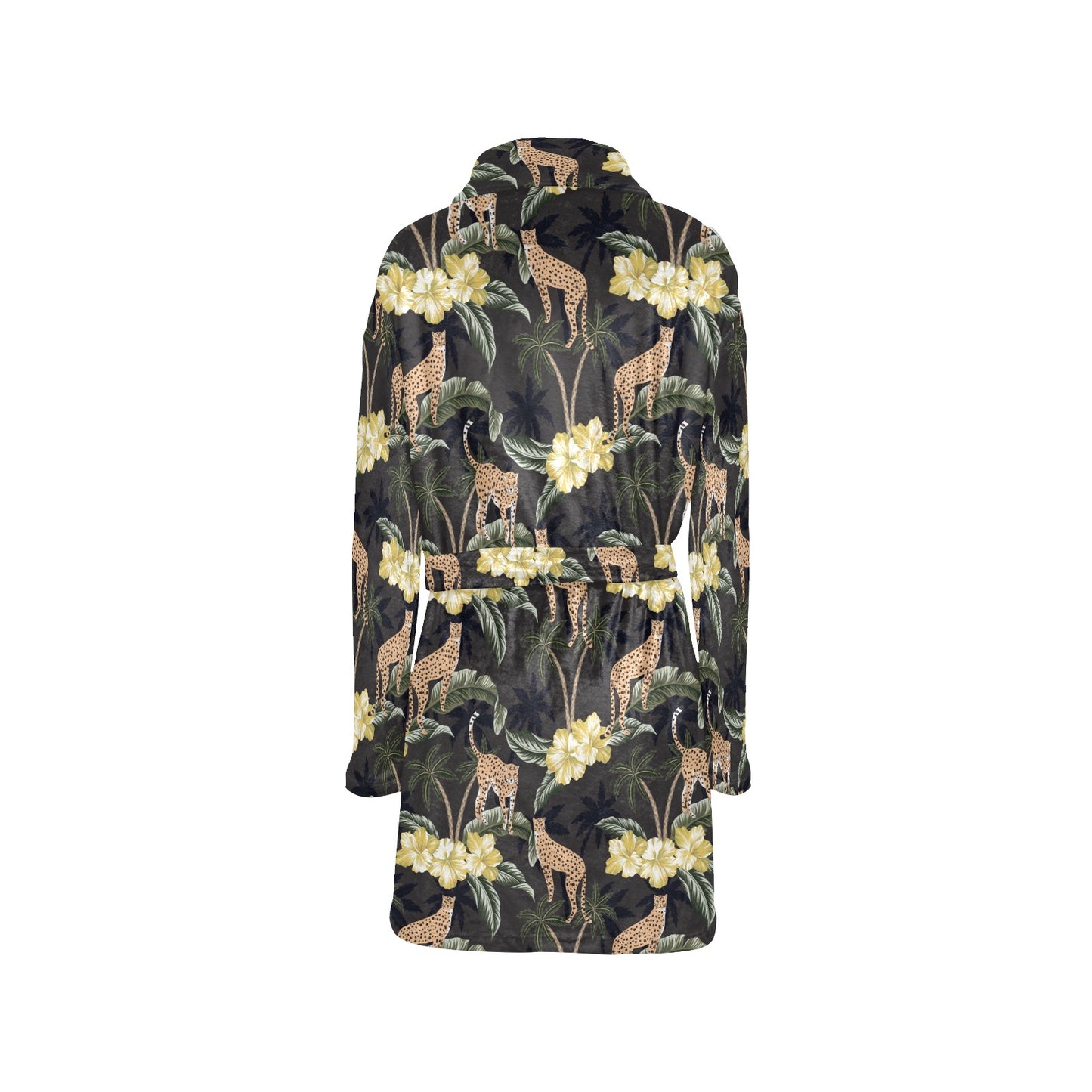 Cheetah Pattern Print Design 04 Women's Fleece Robe