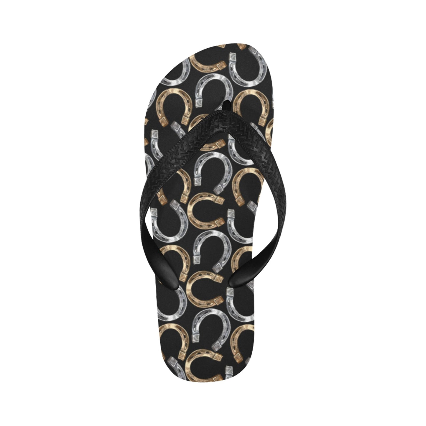 Horseshoe Print Design LKS305 Flip Flops