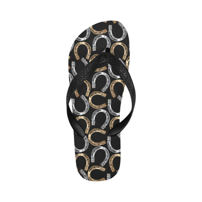 Horseshoe Print Design LKS305 Flip Flops