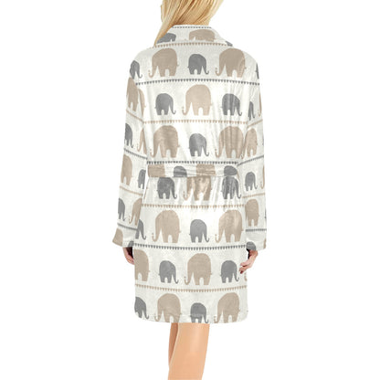 Elephant Cute Women's Fleece Robe