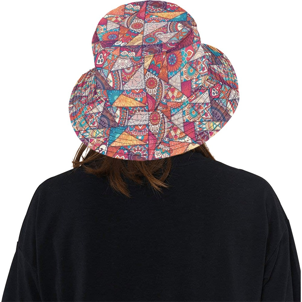 Patchwork Print Design LKS401 Unisex Bucket Hat