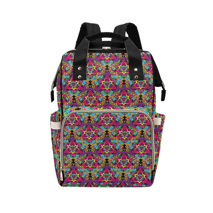 Trippy Print Design LKS303 Diaper Bag Backpack