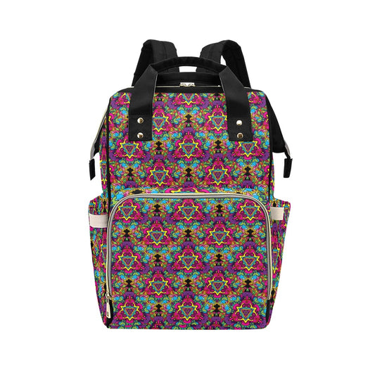 Trippy Print Design LKS303 Diaper Bag Backpack