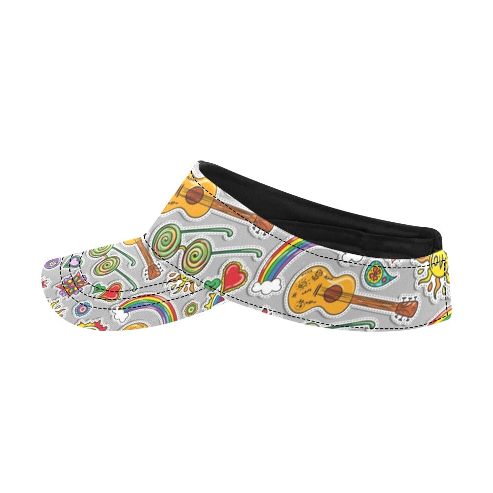 Hippie Print Design LKS306 Unisex Sun Visor