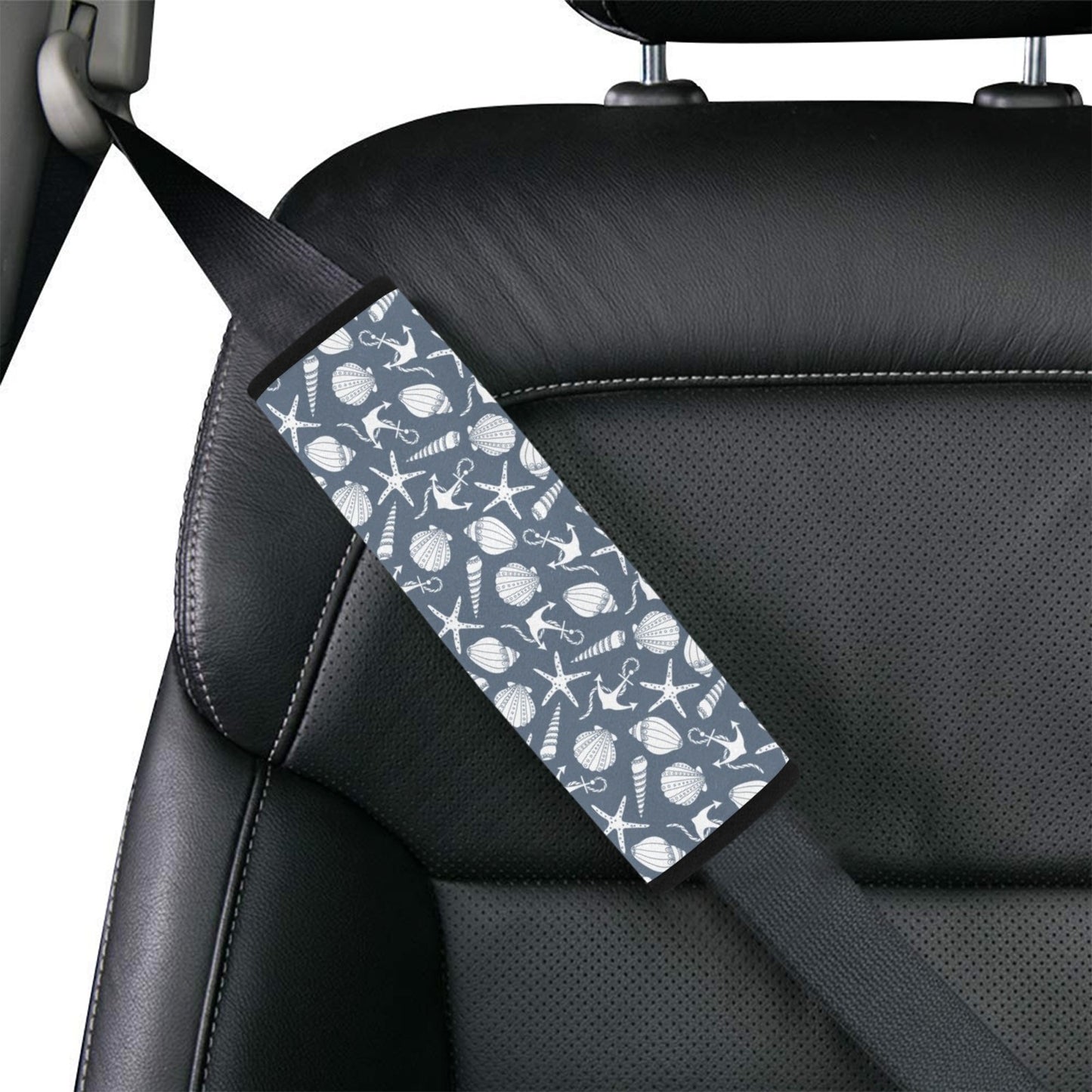 Seashell Print Design LKS306 Car Seat Belt Cover