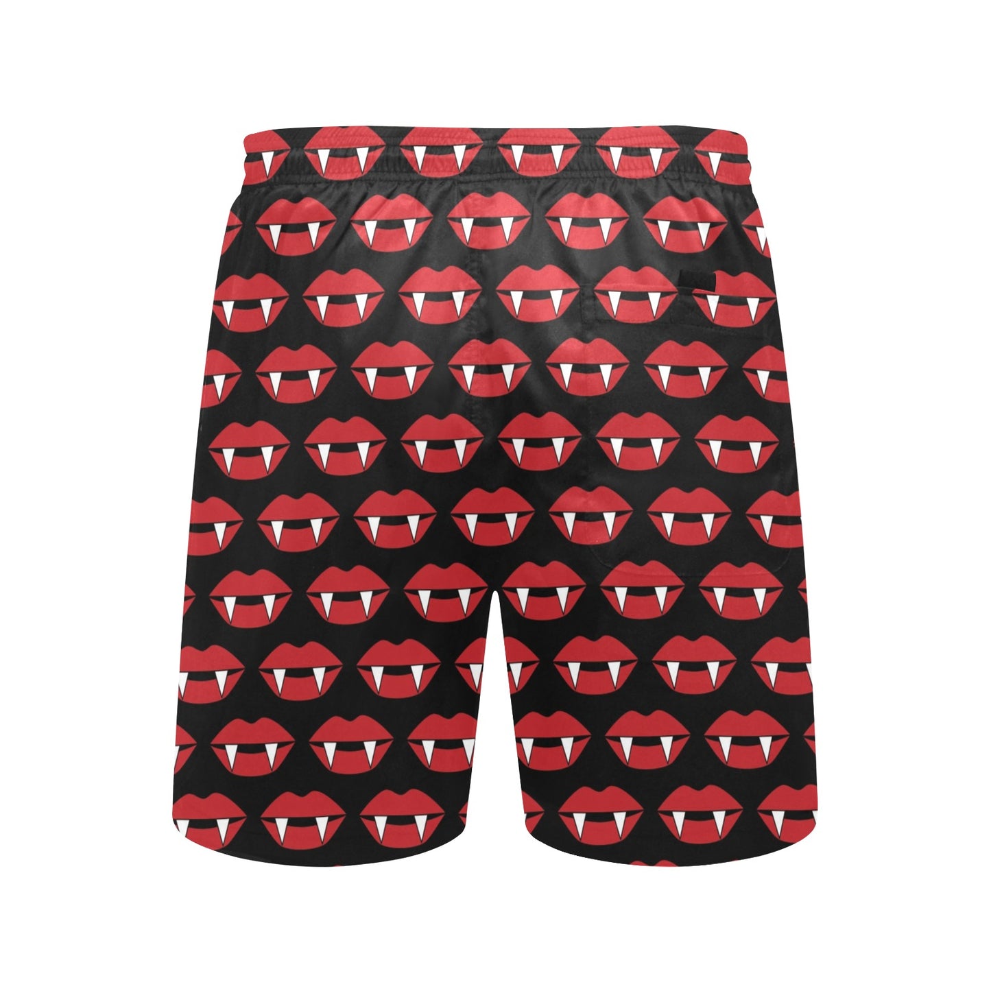 Vampire Lips Print Design LKS302 Men's Swim Trunks Beach Shorts