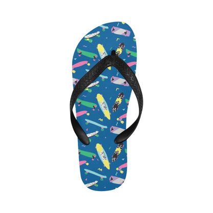 Skateboard Print Design LKS302 Flip Flops