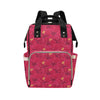 Hibiscus Red Pattern Print LKS308 Diaper Bag Backpack