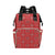 Bandana Red Pattern Print Design LKS3010 Diaper Bag Backpack