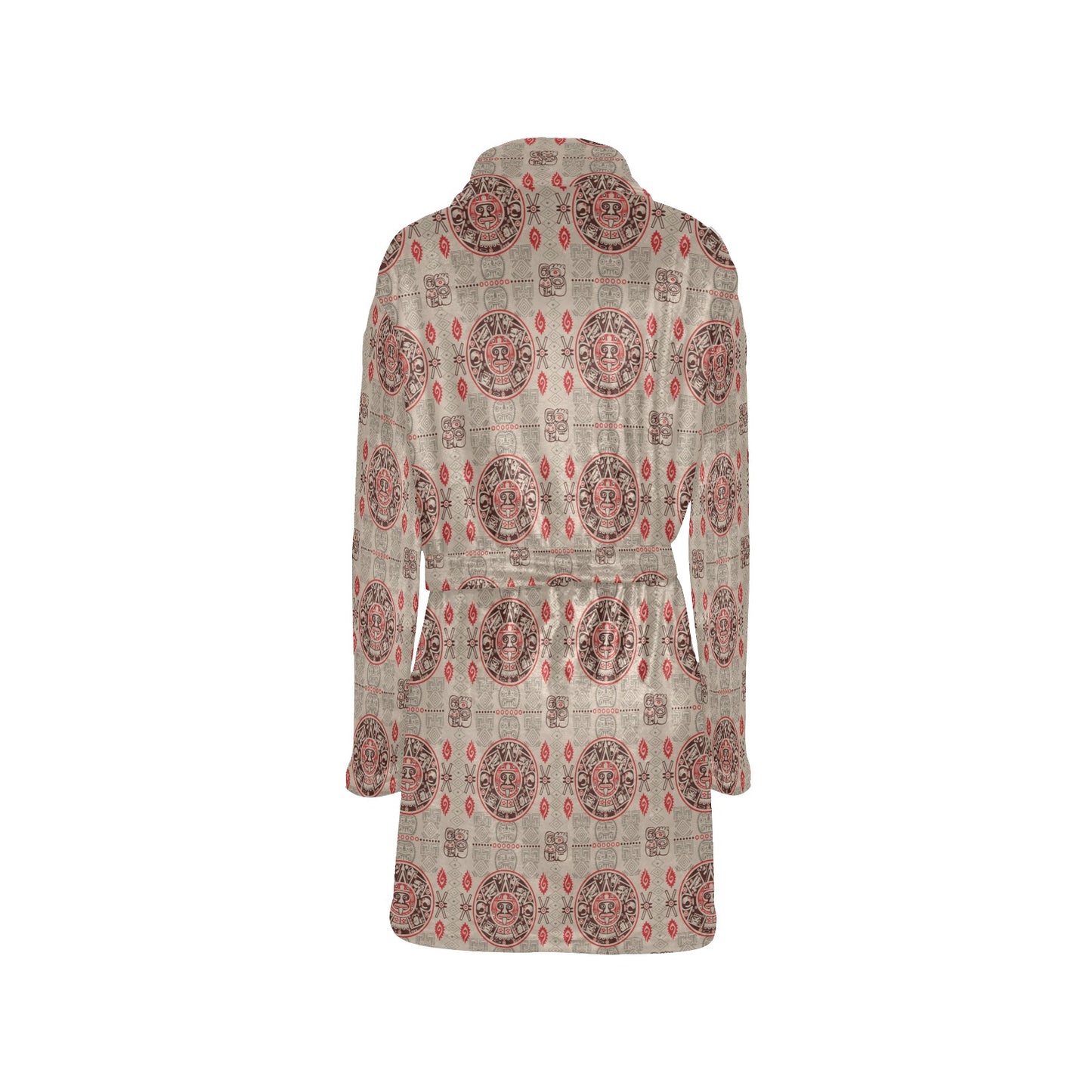 Calendar Aztec Print Pattern Women's Fleece Robe