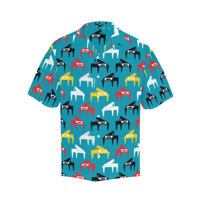 Piano Print Design LKS403 Men's Men's Hawaiian Shirt