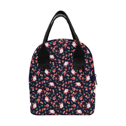 Santa Christmas Themed Print Design LKS304 Insulated Lunch Bag