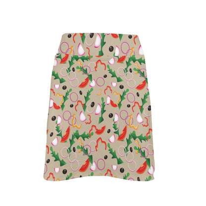 Salad Print Design LKS303 17" Golf & Pickleball Skort with Pockets