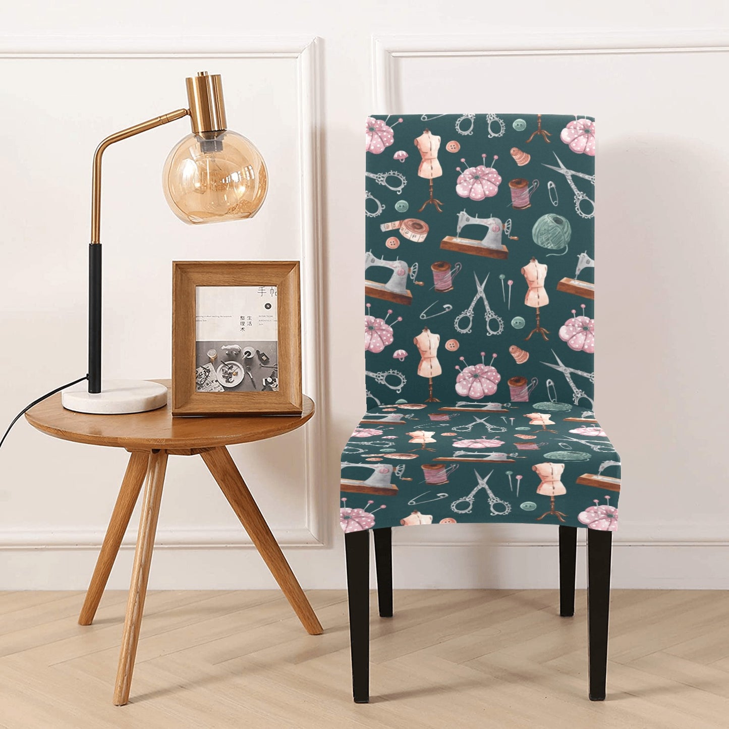 Sewing Equipment Print Design LKS307 Dining Chair Slipcover