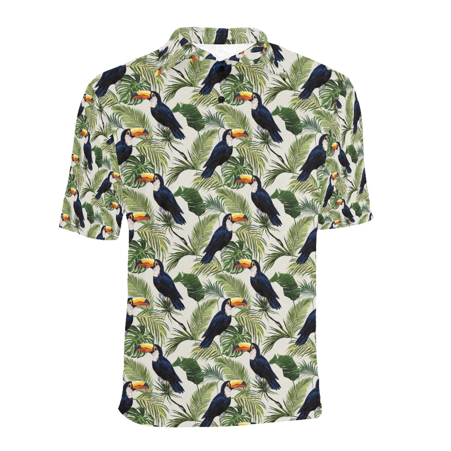 Toucan Print Design LKS308 Men Polo Shirt