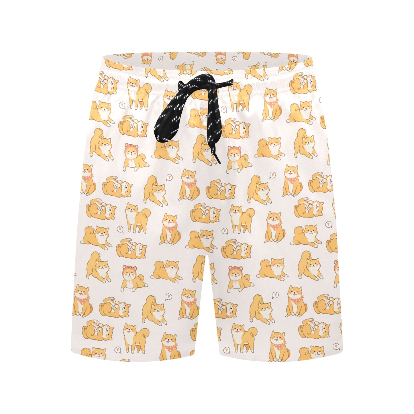 Shiba Inu Print Design LKS308 Men's Swim Trunks Beach Shorts