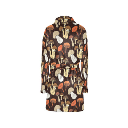 Mushroom Pattern Print Design A05 Women's Fleece Robe