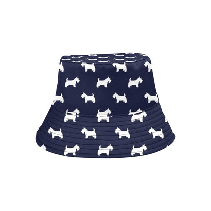 Scottish Terriers Print Design LKS3019 Unisex Bucket Hat