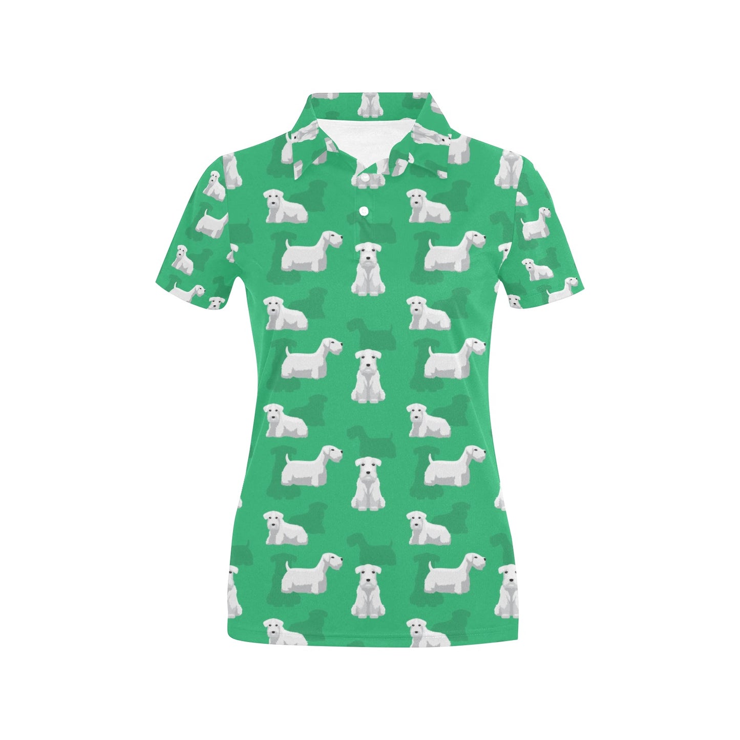 Sealyham Terriers Print Design LKS301 Women's Polo Shirt