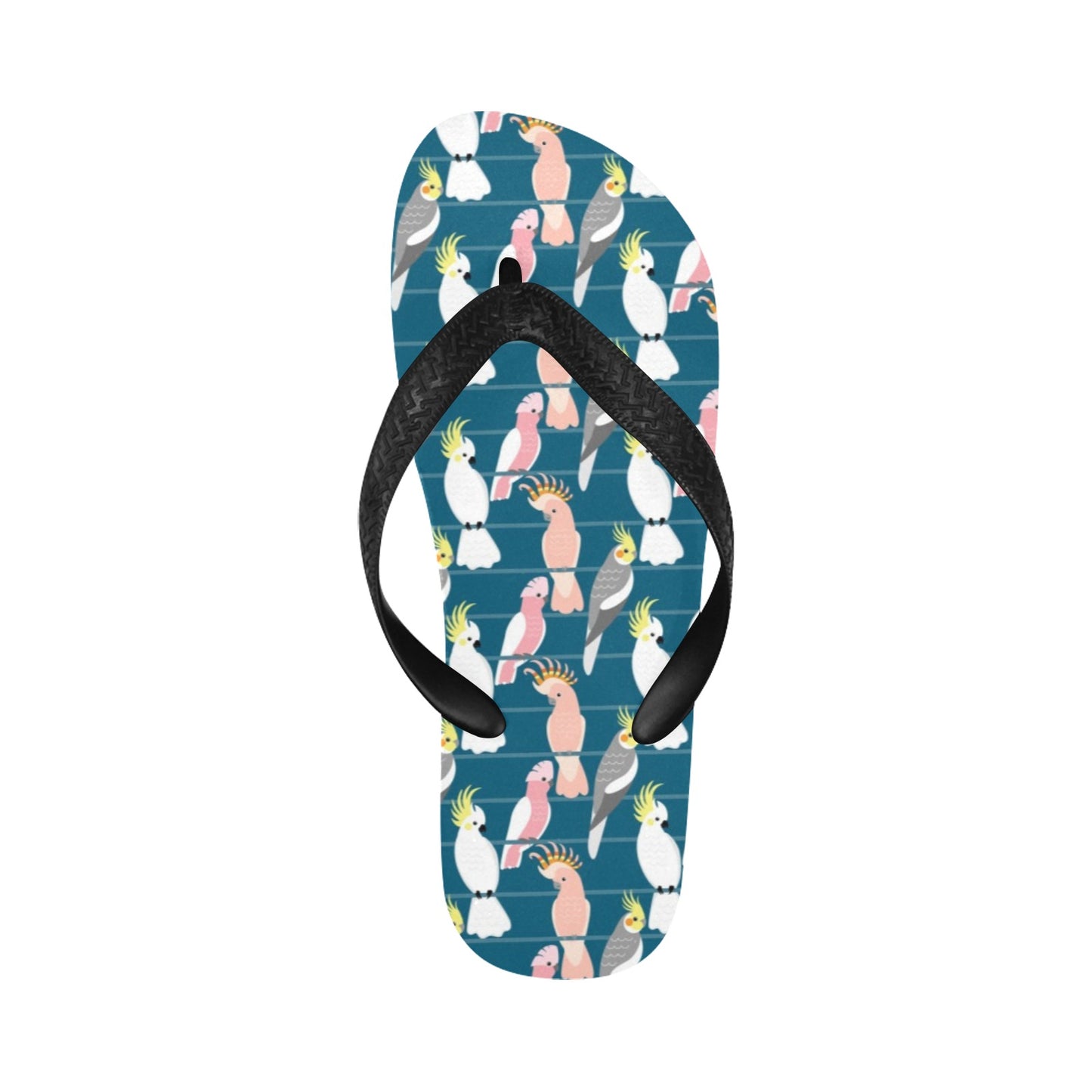 Cockatoo Print Design LKS401 Flip Flops
