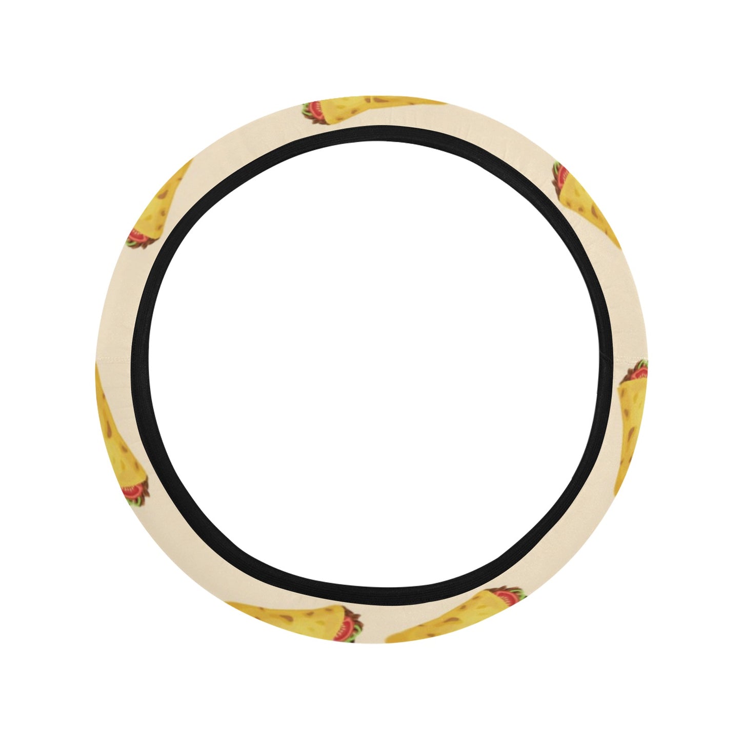 Taco Print Design LKS302 Steering Wheel Cover with Elastic Edge