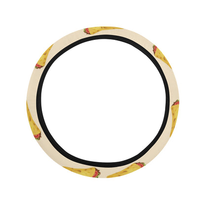 Taco Print Design LKS302 Steering Wheel Cover with Elastic Edge