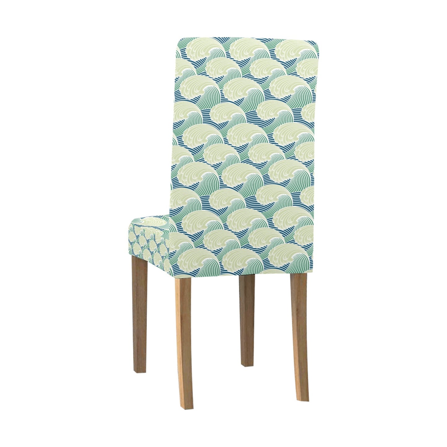 Wave Japan Style Print Design LKS302 Dining Chair Slipcover