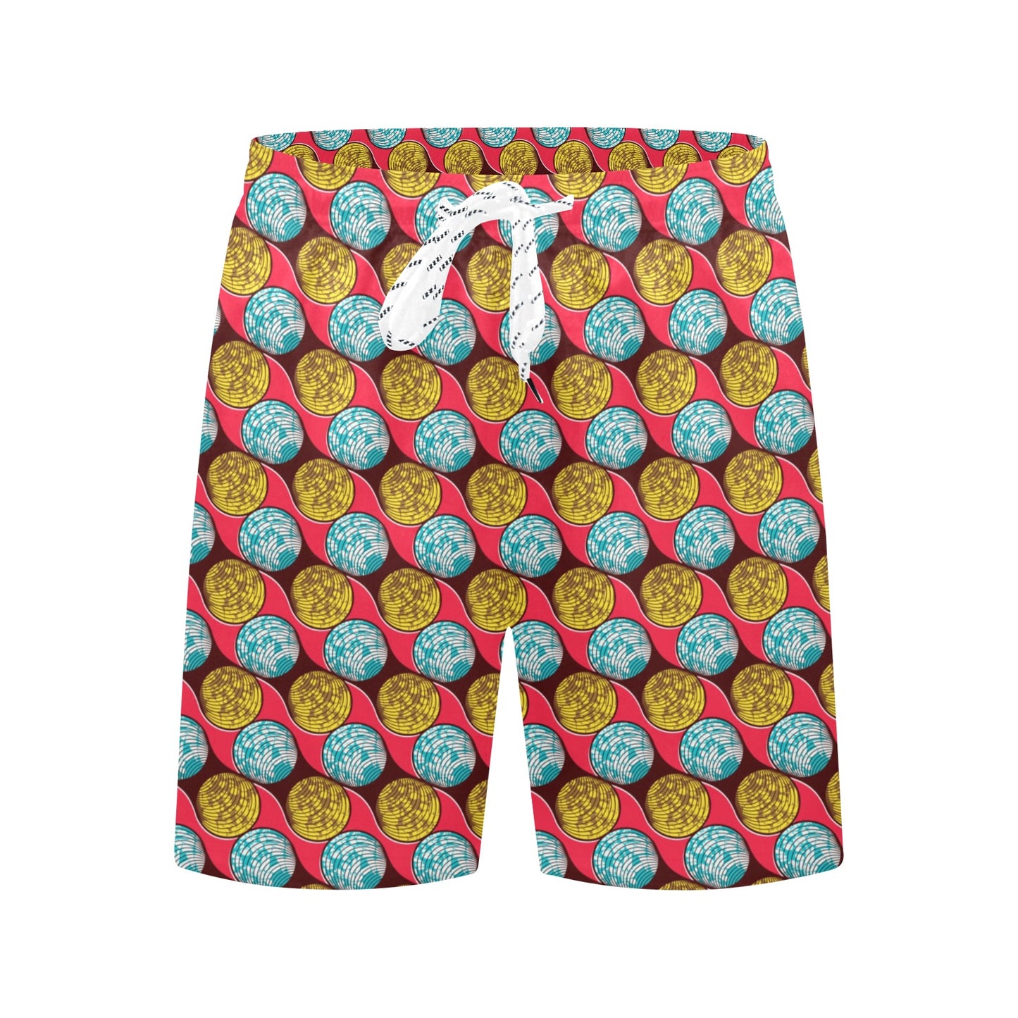 African Fashion Print Pattern Men's Swim Trunks Beach Shorts