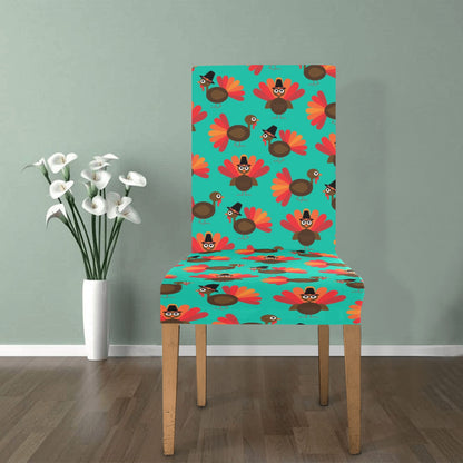 Turkey Print Design LKS402 Dining Chair Slipcover