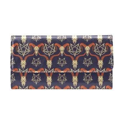 Buffalo Head Print Design LKS403 Women's Trifold Wallet