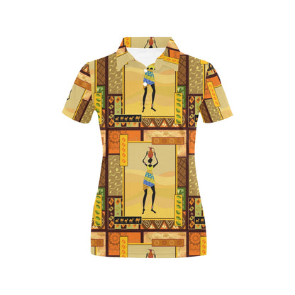 African Girl Design Women's Polo Shirt