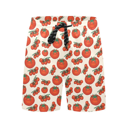 Tomato Print Design LKS302 Men's Swim Trunks Beach Shorts