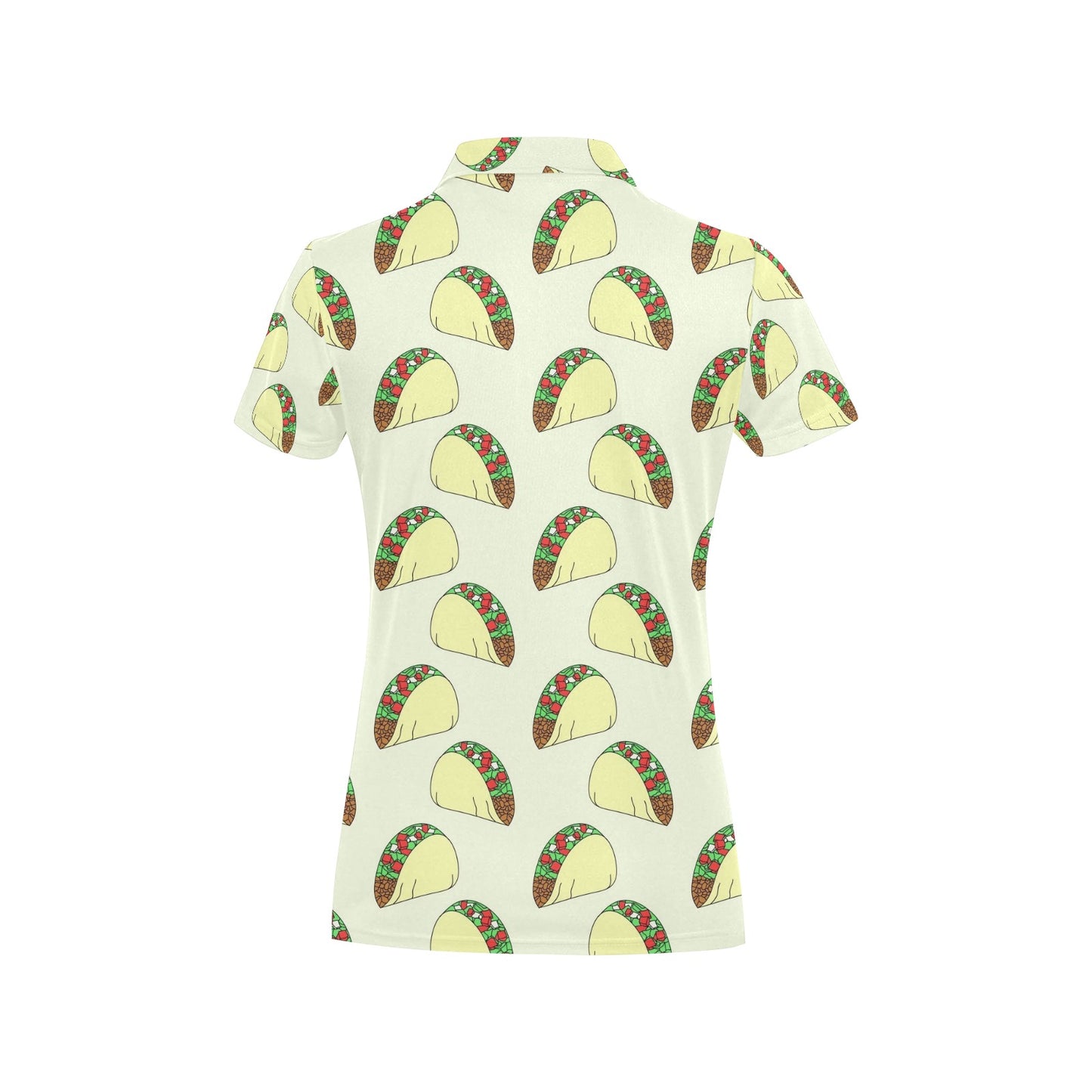 Taco Pattern Print Design TC04 Women's Polo Shirt