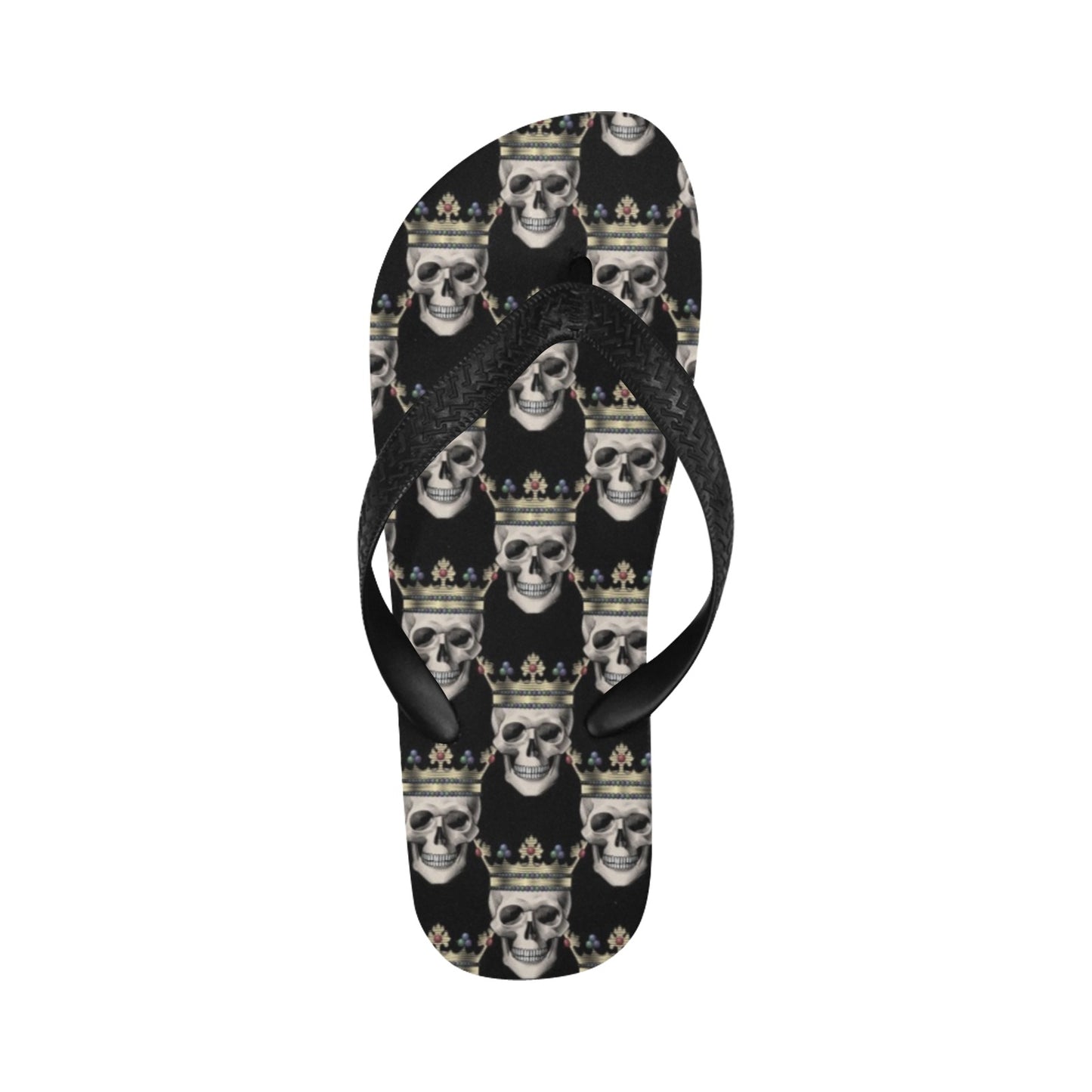 Skull King Print Design LKS3010 Flip Flops