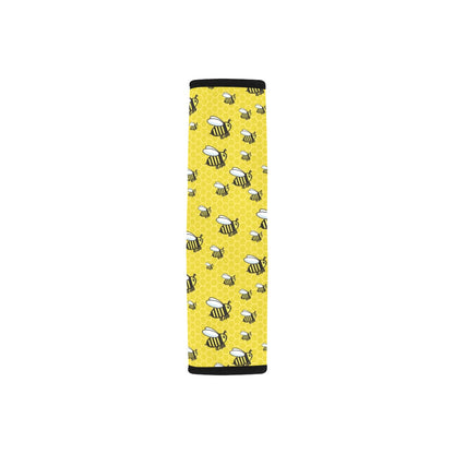 Bee Cute Print Design LKS308 Car Seat Belt Cover