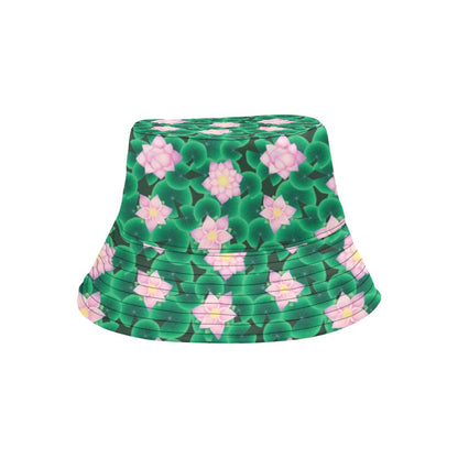 Water Lily Print Design LKS303 Unisex Bucket Hat